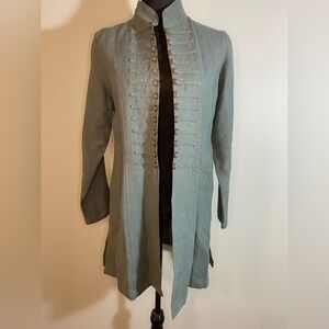 Military-style jacket Mandarin collar, long sleeves, princess seams